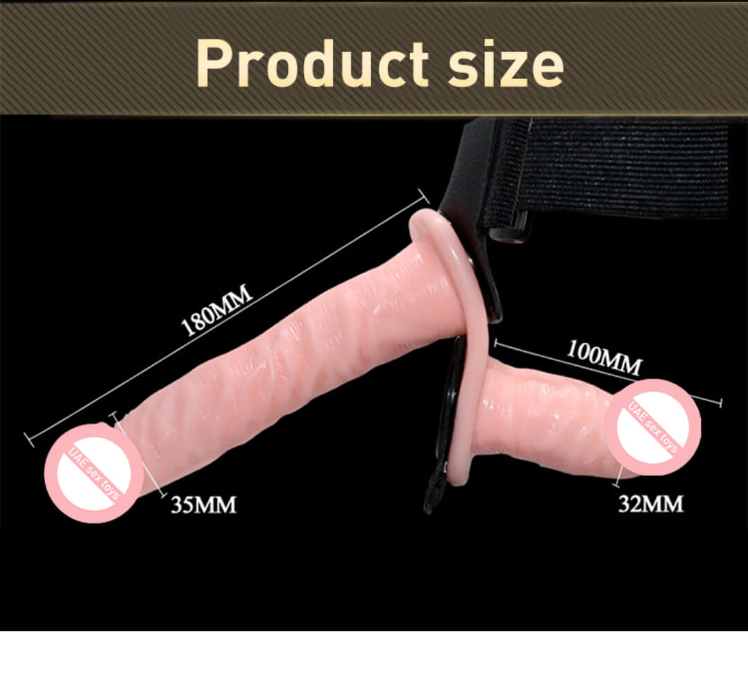 sex toys Strap-On Dildo Set – Adjustable Wearable Harness with 2 Removable Realistic Silicone Dildos | Pegging Adult Sex Toys for Couples | Intimate Care in UAE