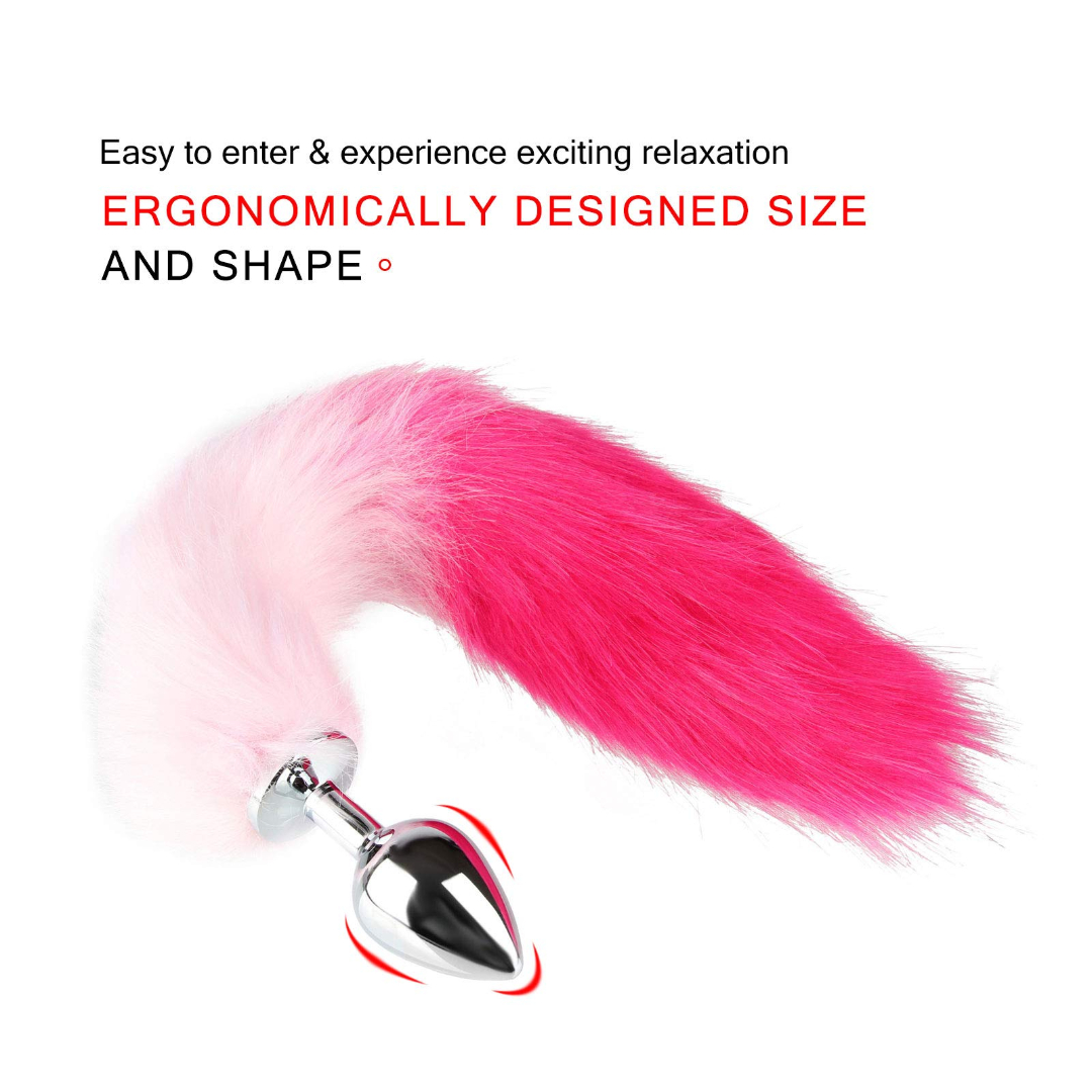 Faux Fur Fox Tail Butt Plug – Metal Anal Plug with Furry Animal Tail for Women & Men | Cosplay Sex Toy, BDSM Roleplay, UAE Adult Toys

