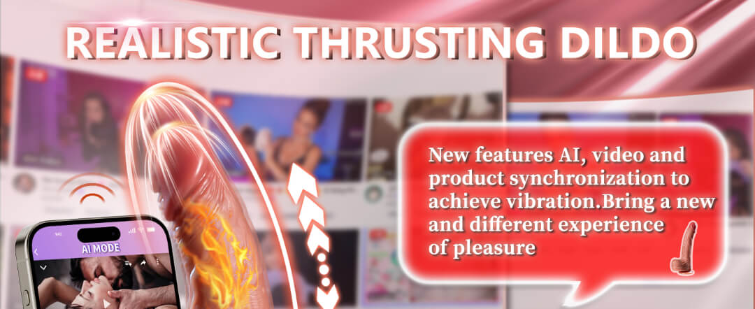 sex toys App-Controlled Thrusting Dildo Vibrator with Suction Cup – 10 Thrusting & 3 Vibrating Modes for G-Spot, Vagina & Anal Stimulation | Silicone Adult Sex Toy for Women & Couples in UAE