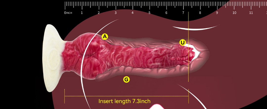 Realistic Dog Dildo with Knot, 8.26 inches Anal Plug Pink Silicone Adult Toy Lifelike Animal Dildos for Beginners Women and Men Gay Lesbian