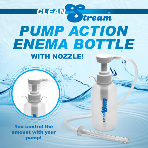 sex toys Cleanstream Pump Action Enema Bottle with Nozzle – Premium Silicone Travel Enema Kit for Men & Women | UAE Adult Toys & Intimate Care
