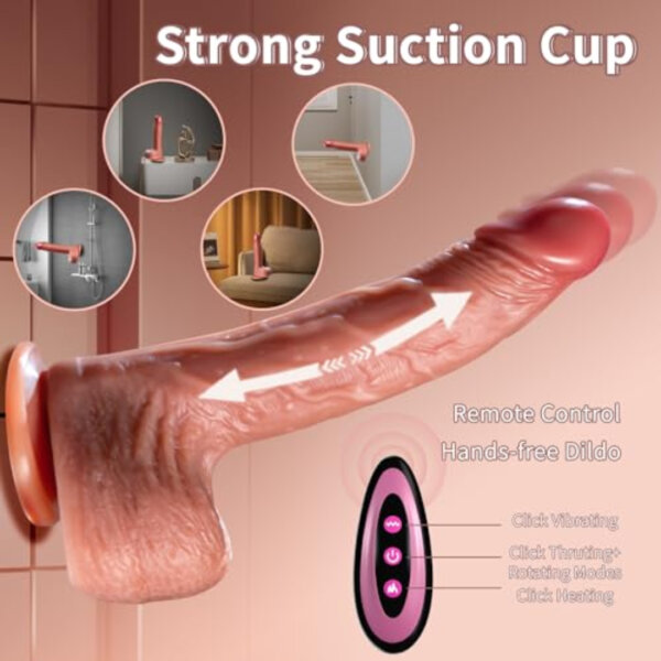 41HJXlPszIL sex toys App-Controlled Thrusting Dildo Vibrator with Suction Cup – 10 Thrusting & 3 Vibrating Modes for G-Spot, Vagina & Anal Stimulation | Silicone Adult Sex Toy for Women & Couples in UAE