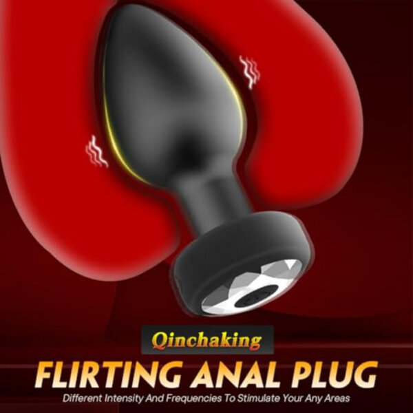 41zAx+uPwKL sex toys Anal Plug with Wireless Remote – 10 Vibration Frequencies | Small Vibrating Butt Plug for Men & Women, Prostate Massager | Adult Sex Toys in Dubai & UAE