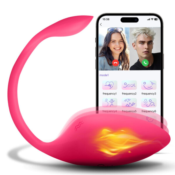 sex toys APP-Controlled Wearable Vibrator – 9 Vibration Modes & Heating Function | G Spot, Clitoral & Anal Stimulation for Women & Couples | UAE Adult Sex Toys