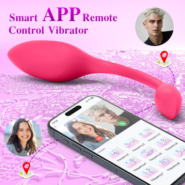 sex toys APP-Controlled Wearable Vibrator – 9 Vibration Modes & Heating Function | G Spot, Clitoral & Anal Stimulation for Women & Couples | UAE Adult Sex Toys