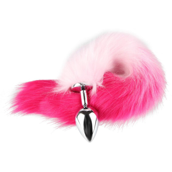 Faux Fur Fox Tail Butt Plug – Metal Anal Plug with Furry Animal Tail for Women & Men | Cosplay Sex Toy, BDSM Roleplay, UAE Adult Toys