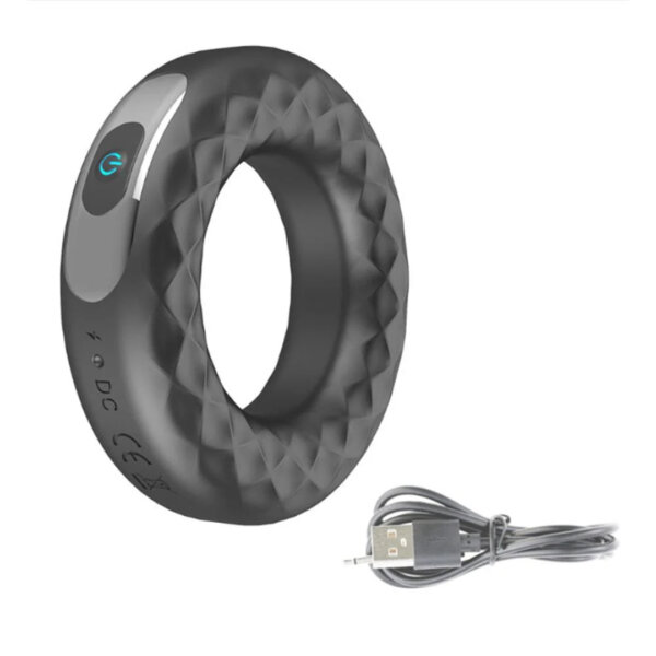 sextoyuae_14 sex toys Vibrating Cock Ring with Unique O-Shape Design – Silicone Penis Rings Vibrator for Stronger Erection & Stimulation | 10 Vibration Modes, Double Motors | Adult Sex Toys for Men in UAE