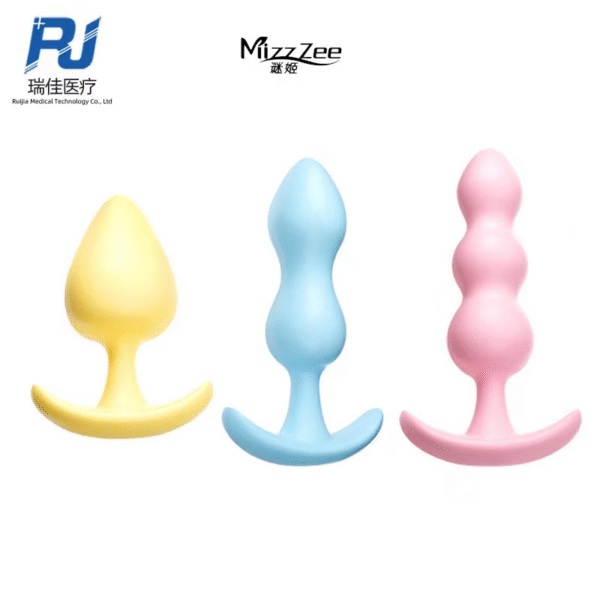 6PCS Butt Plugs Waterproof Silicone Anales Trainer Set Plug for Women and Men Anal, with Beads Plug Kit,Pack of 6 Anal Plugs-Purple