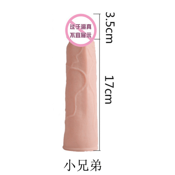 Penis Sleeve Extender Cock Sleeve,Reusable Cock Sheath Penis Pump,Silicone Penis Enlarger Sleeves Girth,Delay Ejaculation Stronger Erection,Enhancement Adult Sex Toys for Men Couples Enlarge Prolong
